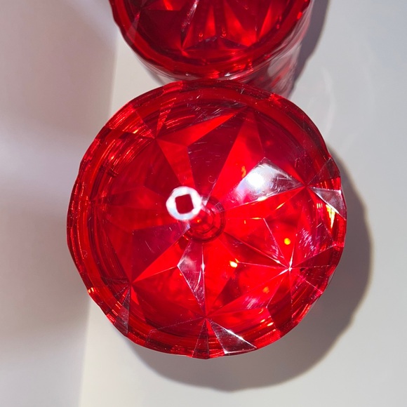 🎁 Starbucks 2023 Winter Collection Deep Red Jeweled 16 & 24 Oz Keychain Set - Picture 3 of 8